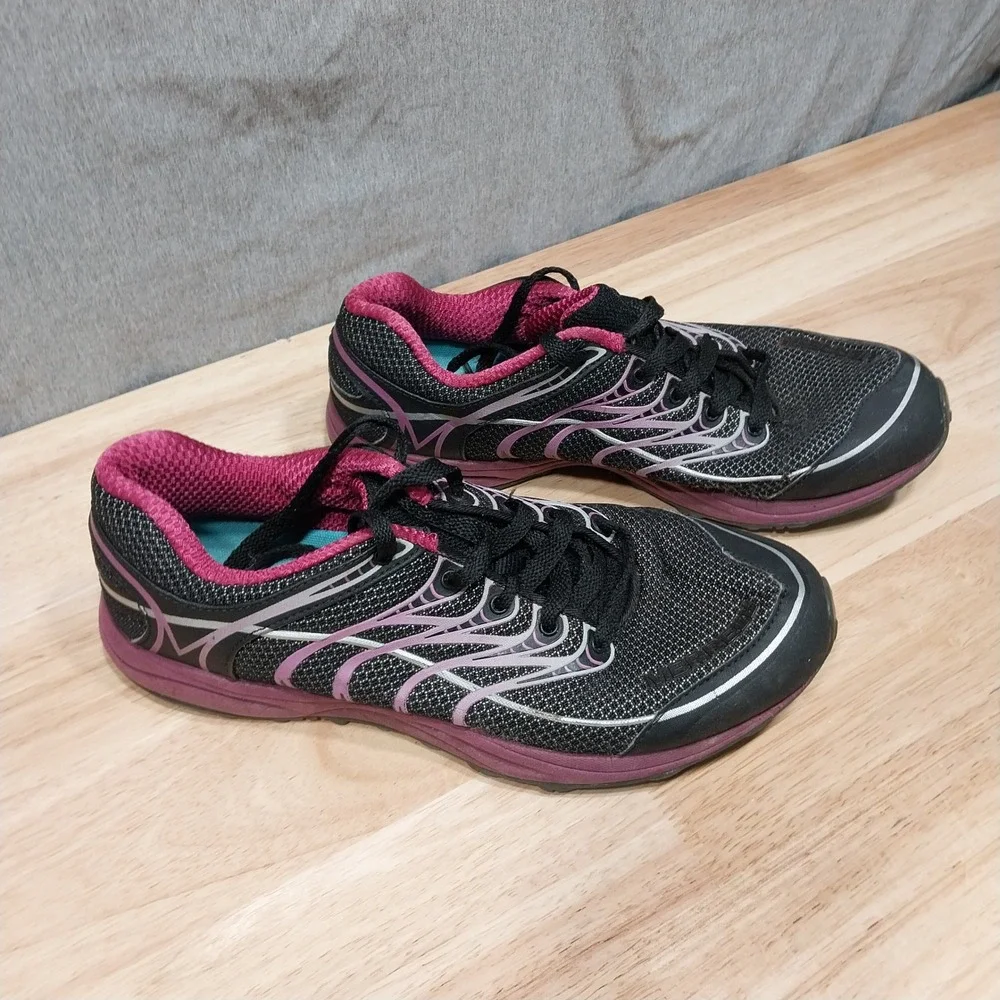 Merrell Womens Mix‎ Master Glide Running Shoes Size 9.5 Black Pink J86350